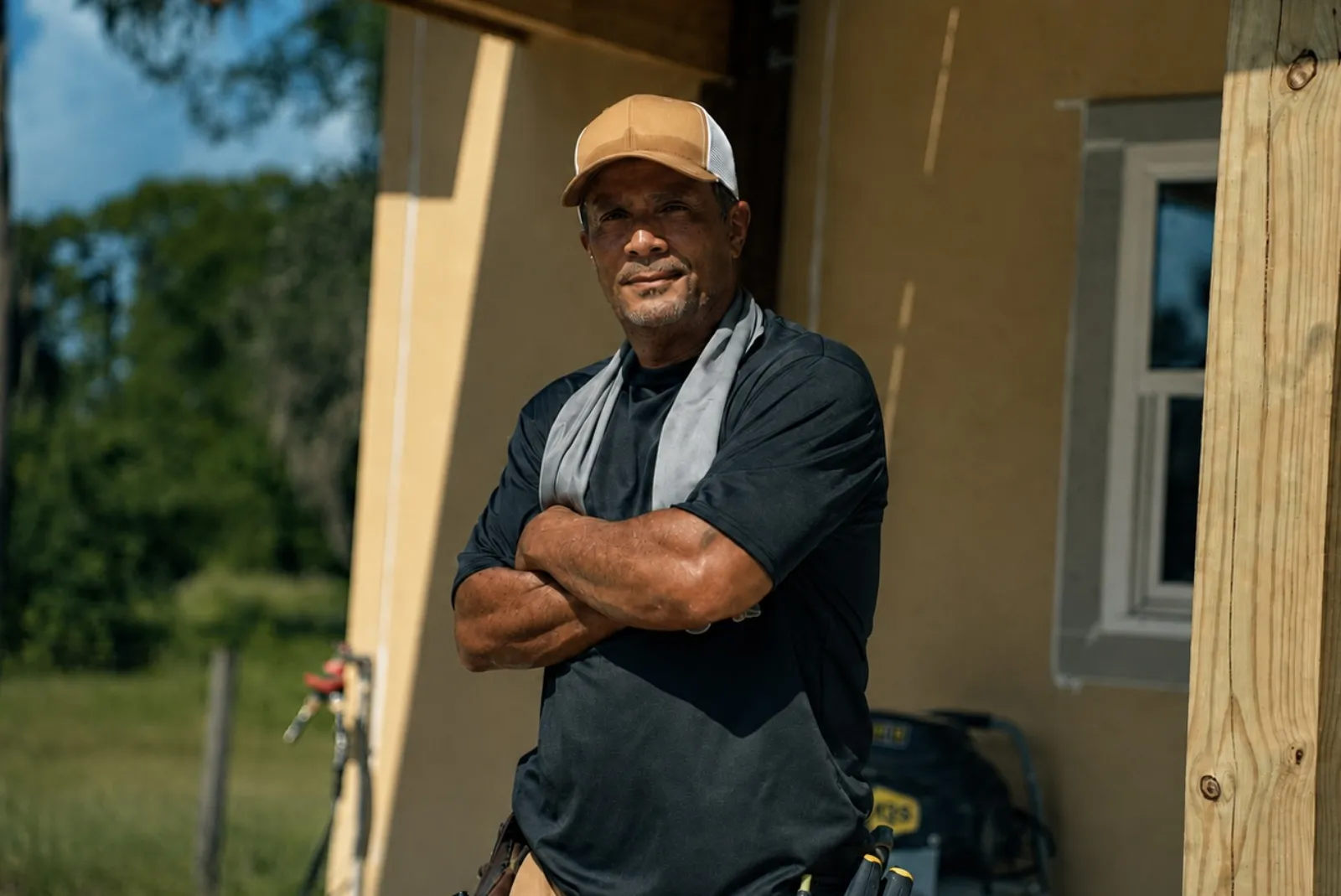 Bathroom remodeling services in Lake Wales, FL · FTK craftsman at a job site