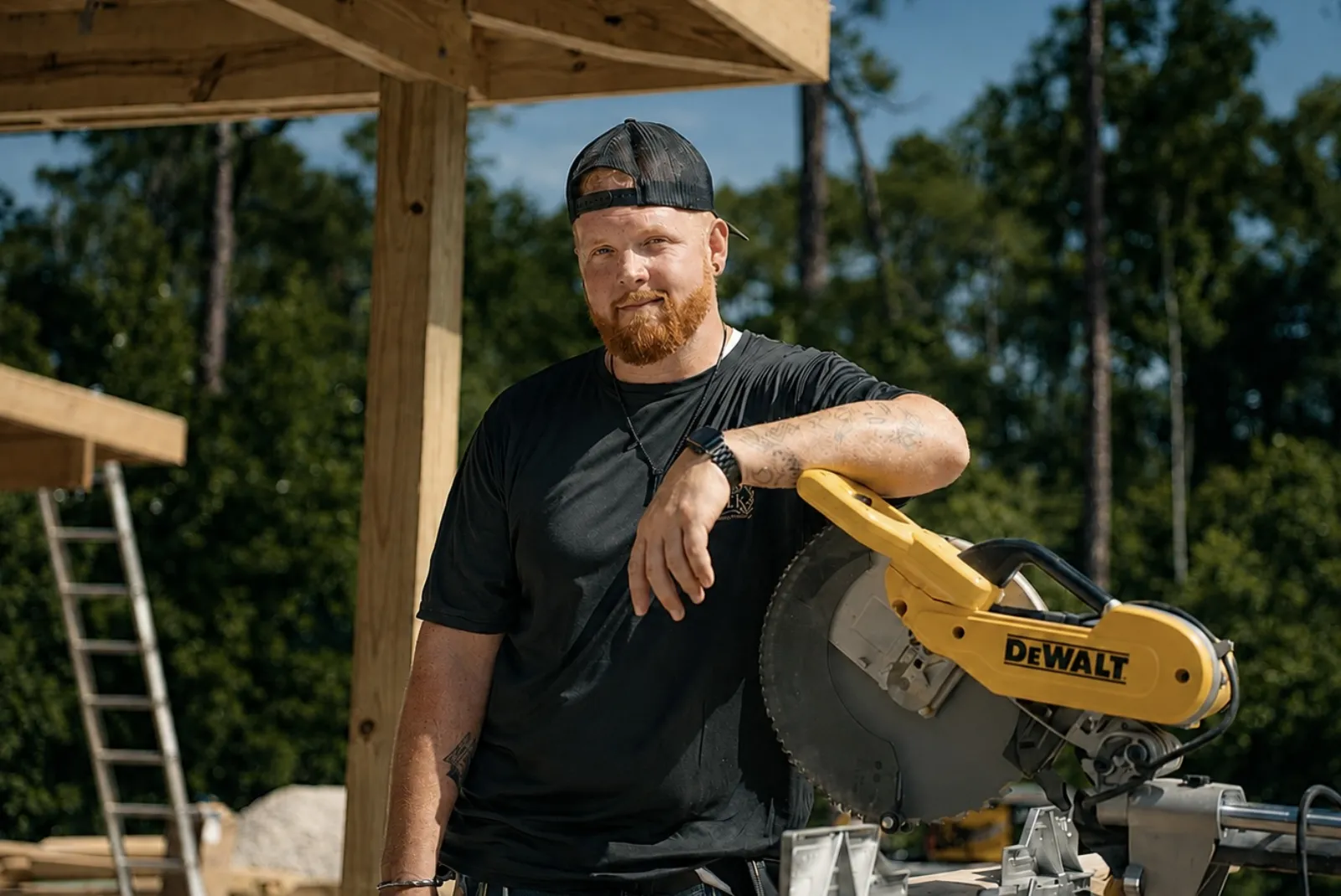 Carpentry services in Lake Wales, FL · FTK carpenter at the miter saw