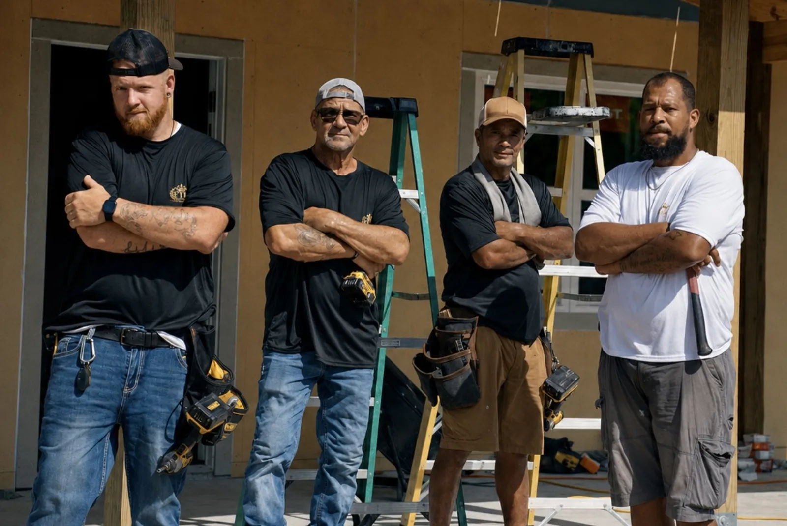 FTK Home Repair crew in Lake Wales, FL · the team at a Polk County job site